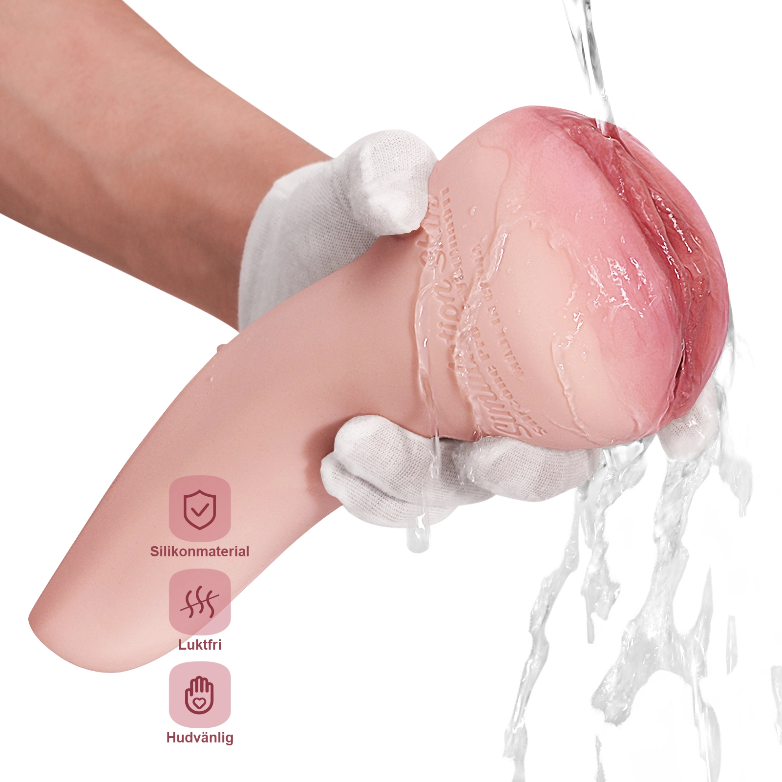 Handhållen Ultra Realistisk Silikon Pocket Pussy Masturbator