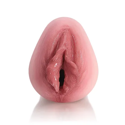 Livliknande Texturerad Silikon Fickfitta Masturbator
