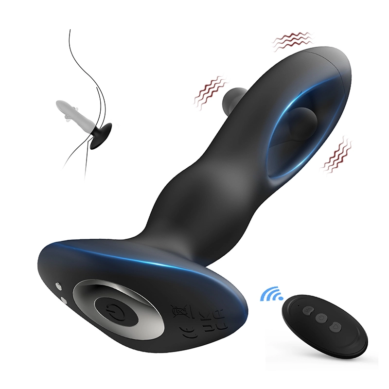 Prostata Vibrator 10 Flappande Vibrerande Fjärrkontroll Analplugg