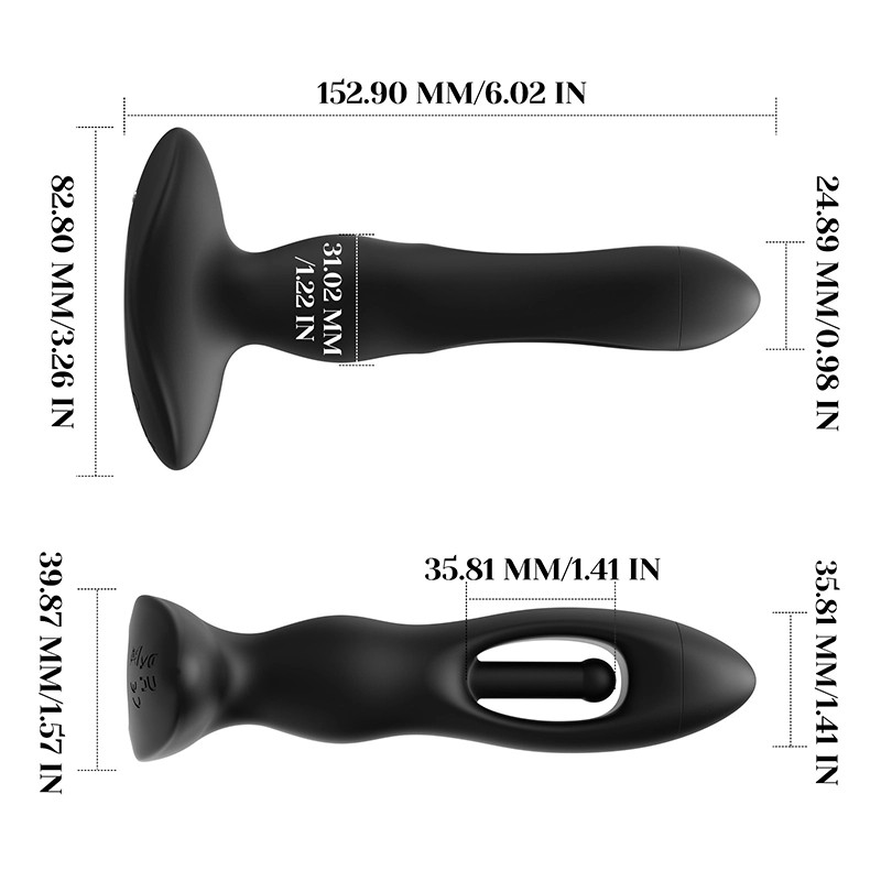 Prostata Vibrator 10 Flappande Vibrerande Fjärrkontroll Analplugg