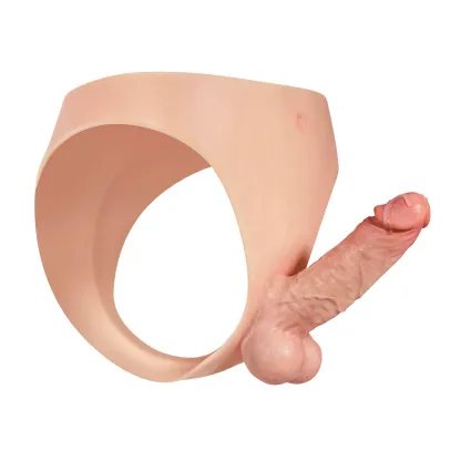Realistisk Mjuk Silikon Strap on Dildo