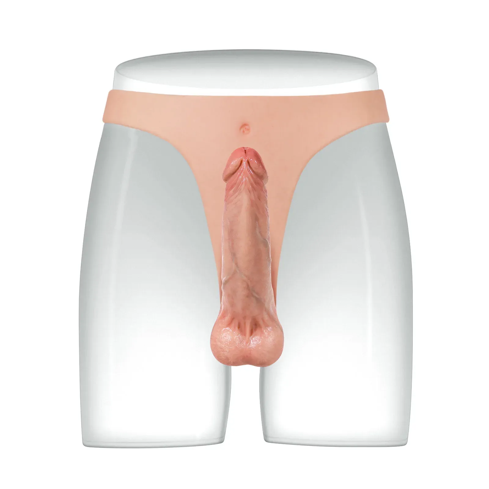 Realistisk Mjuk Silikon Strapon Dildo