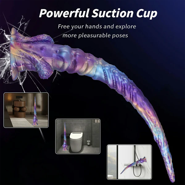 Realistisk Mjuk Tentacle Dildo Med Sugpropp 44.5cm