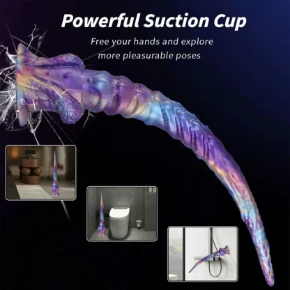 Realistisk Mjuk Tentacle Dildo Med Sugpropp 44.5cm