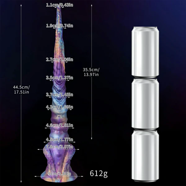 Realistisk Mjuk Tentacle Dildo Med Sugpropp 44.5cm