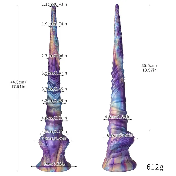 Realistisk Mjuk Tentacle Dildo Med Sugpropp 44.5cm