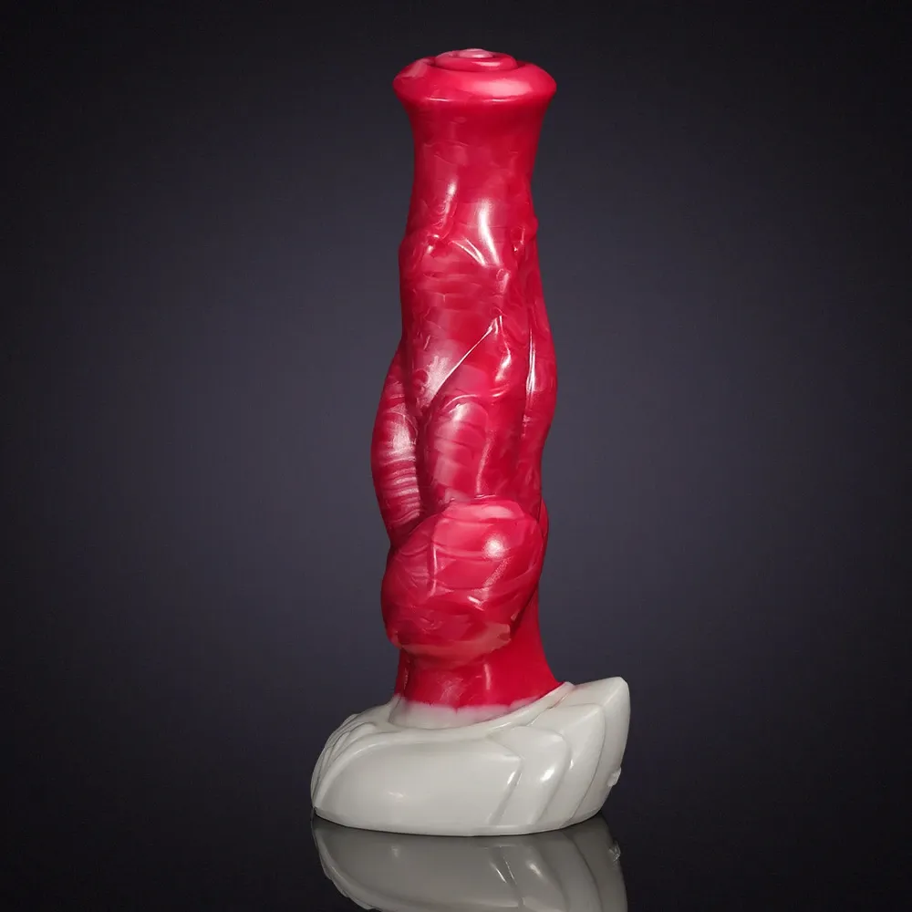 Realistisk Silikon Häst Dildo Med Sugpropp 27cm