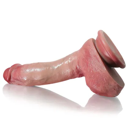 Realistisk Silikon Lång Dildo Med Sugpropp 20.5cm