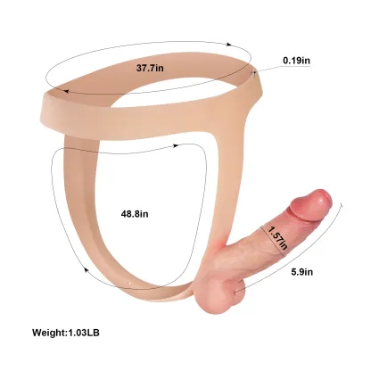 Realistisk Silikon Strapon Dildo