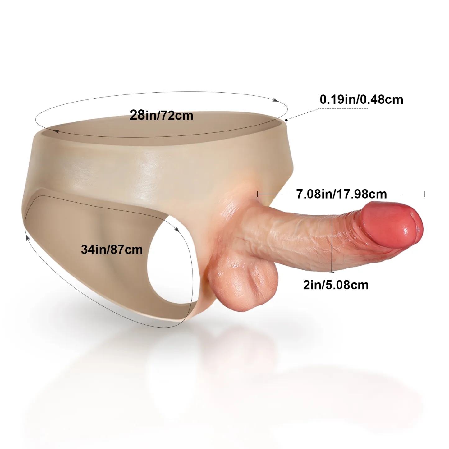 Realistisk Strapon Dildo