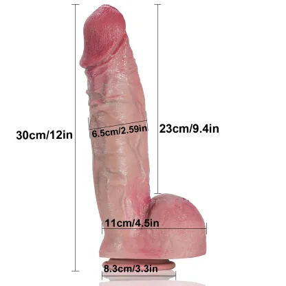 Realistisk Tjock Stor Dildo 30.5cm