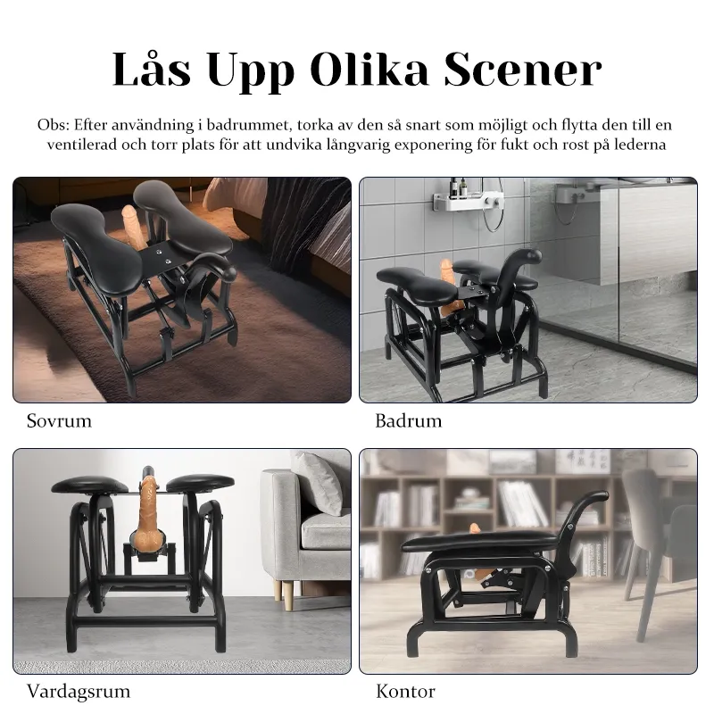 Robust Gungande Sexstol Med Dildo