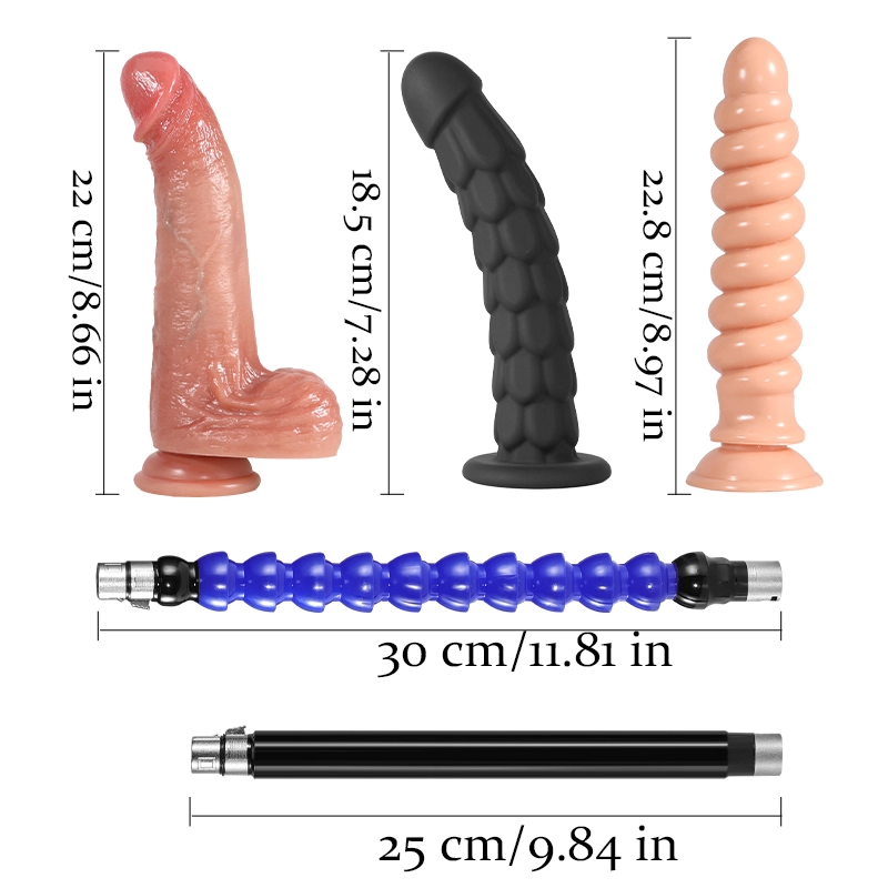 Sexmaskinpaket För Kvinnor Med 3 Dildos