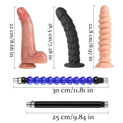 Sexmaskinpaket För Kvinnor Med 3 Dildos