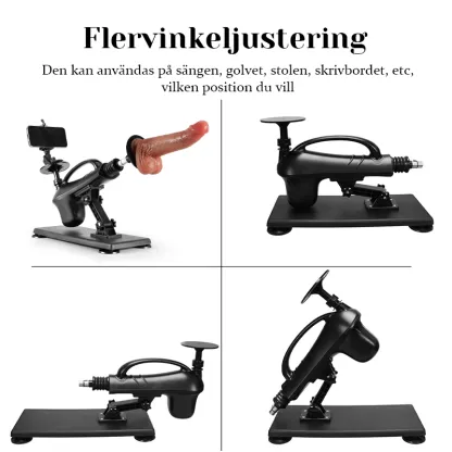 Sexmaskinpaket För Kvinnor Med 3 Dildos