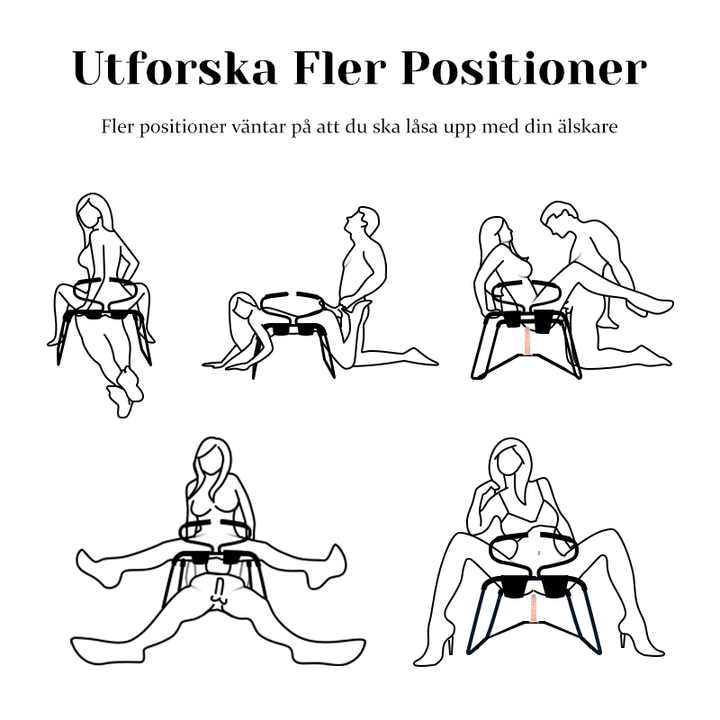 Multifunktionell Sexställningsförstärkande Stol Med Armstöd