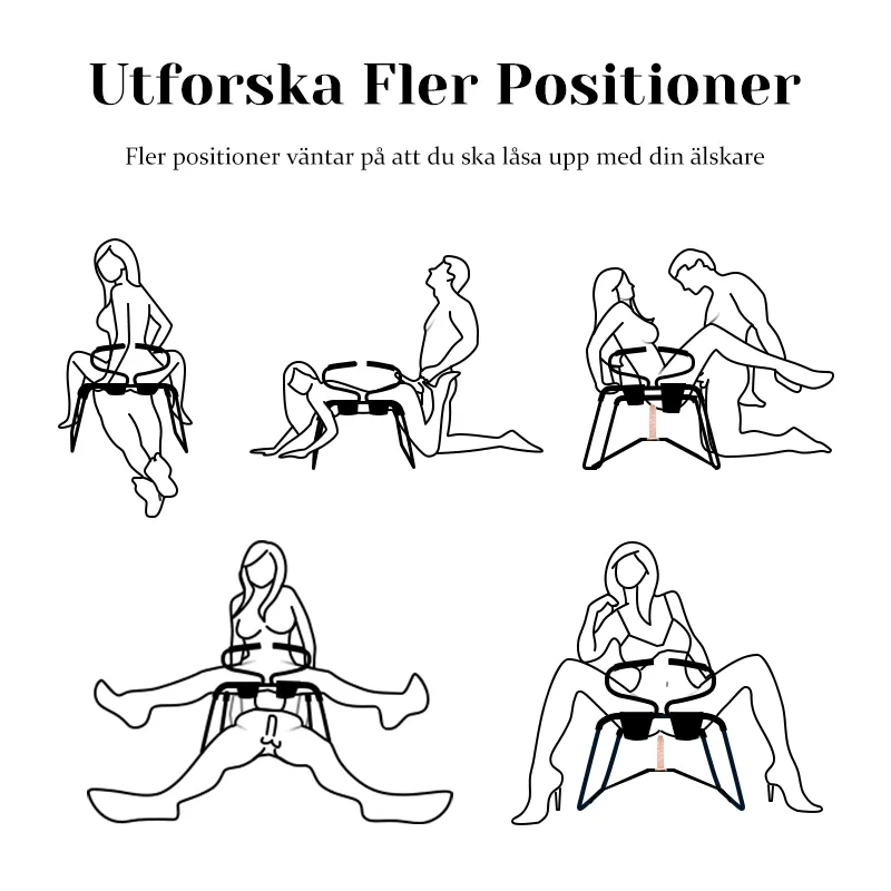 Multifunktionell Sexställningsförstärkande Stol Med Armstöd