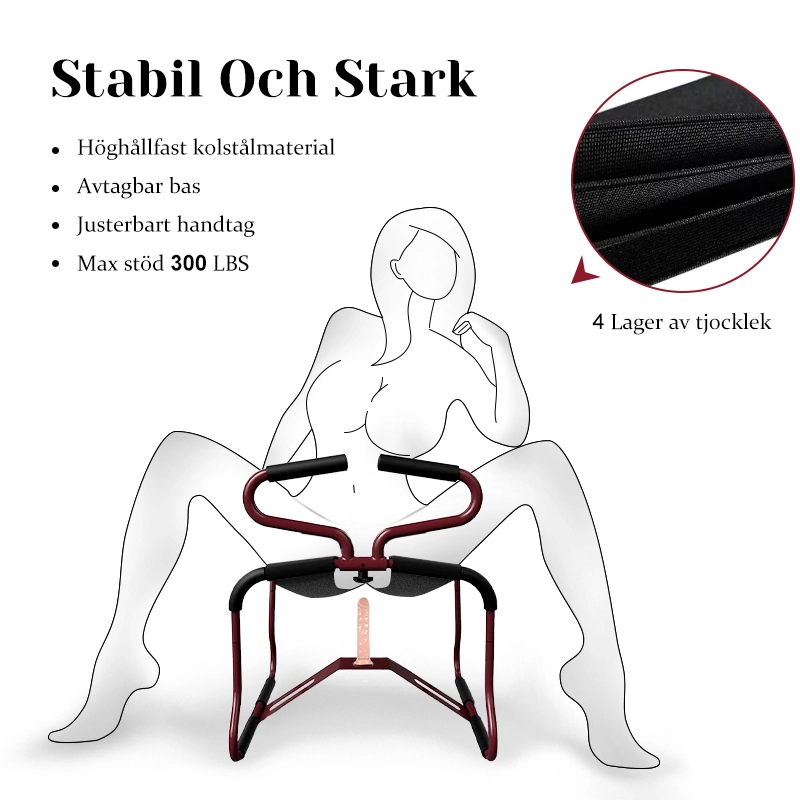Multifunktionell Sexställningsförstärkande Stol Med Armstöd