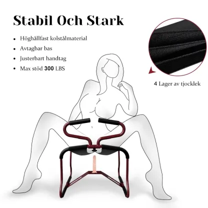 Multifunktionell Sexställningsförstärkande Stol Med Armstöd