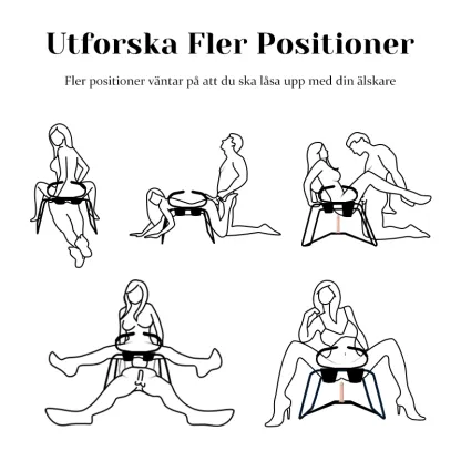 Sexställningsstol Med Armstöd Och 7,48-Tums Dildo