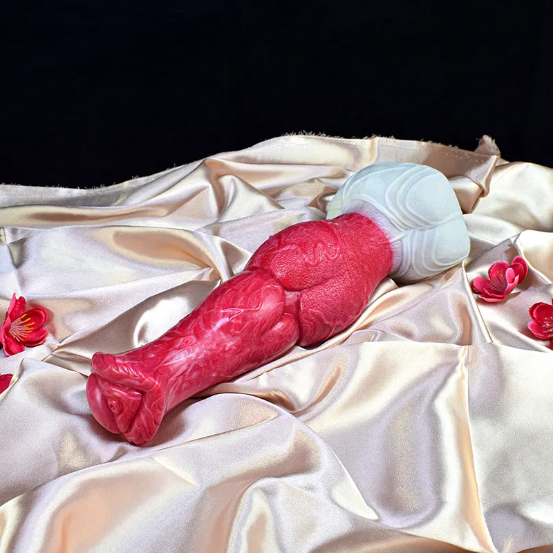 Silikon Dragon Dildo Med Realistisk Stor Knut 23,3 cm