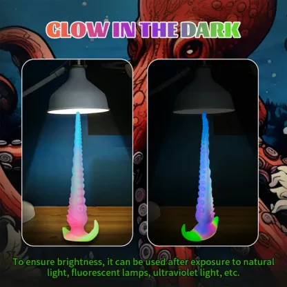 Silikon Glow In The Dark Tentacle Dildo 44.5cm