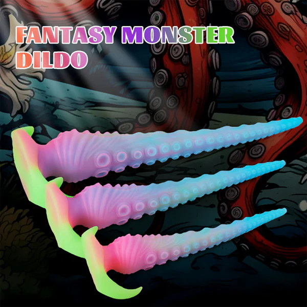 Silikon Glow In The Dark Tentacle Dildo 44.5cm
