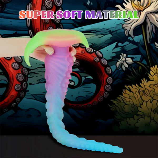 Silikon Glow In The Dark Tentacle Dildo 44.5cm