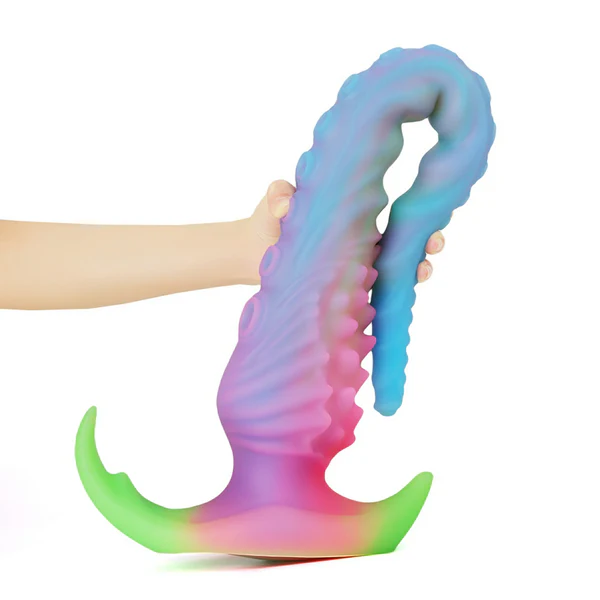 Silikon Glow In The Dark Tentacle Dildo 44.5cm