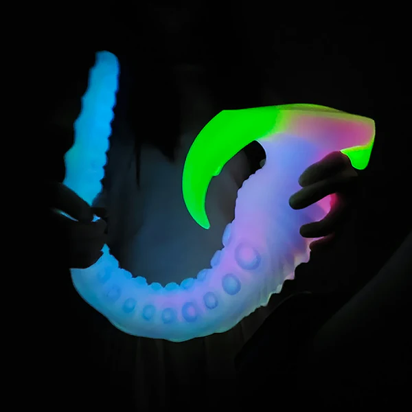 Silikon Glow In The Dark Tentacle Dildo 44.5cm