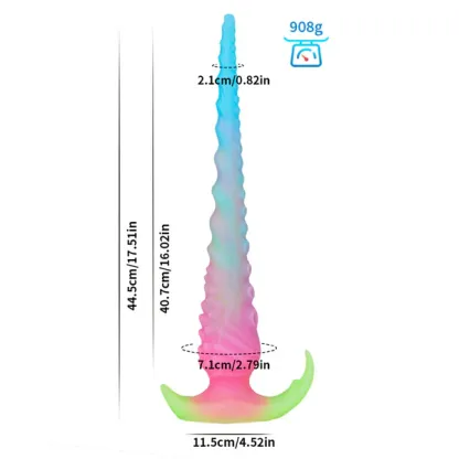 Silikon Glow In The Dark Tentacle Dildo 44.5cm