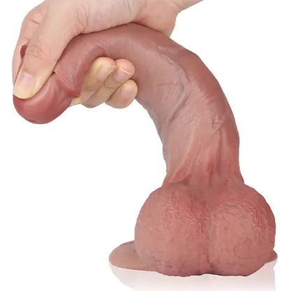 Silikon Sugpropp Dildo med Förhud 21cm