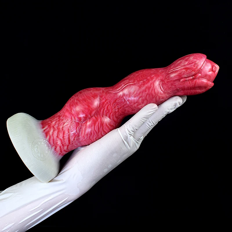 Soft Three Big Knots Monster Dildo 26,5cm