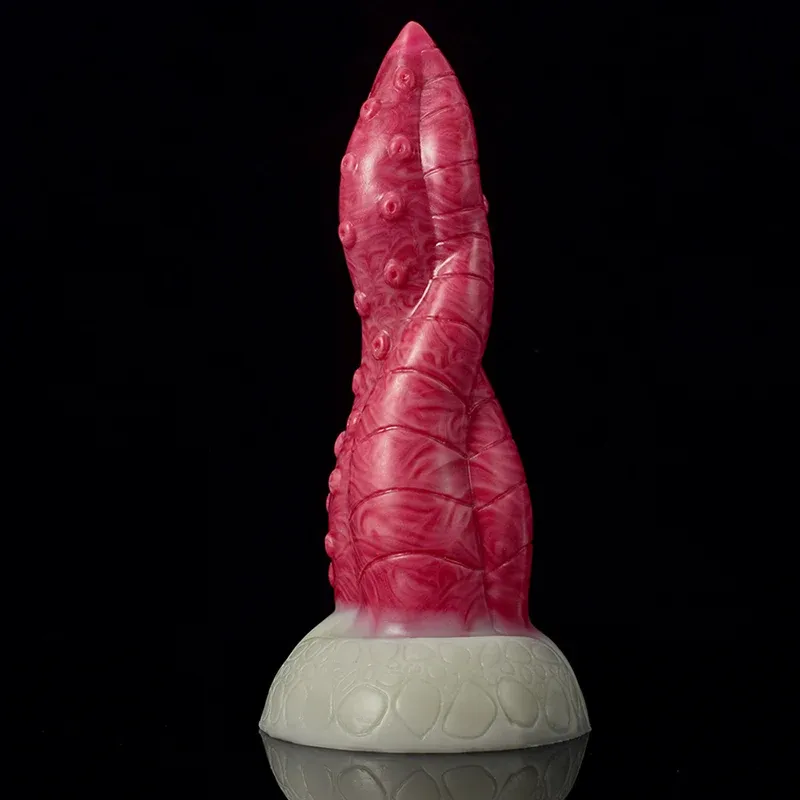 Spiralskaft Silikon Tentacle Dildo 19,5cm
