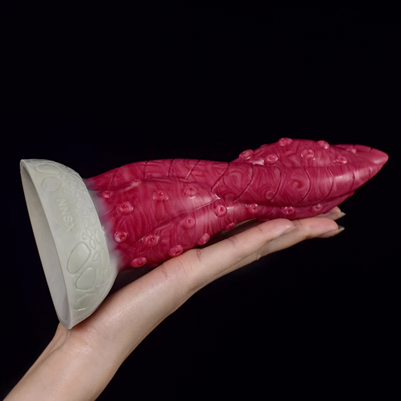 Spiralskaft Silikon Tentacle Dildo 19,5cm