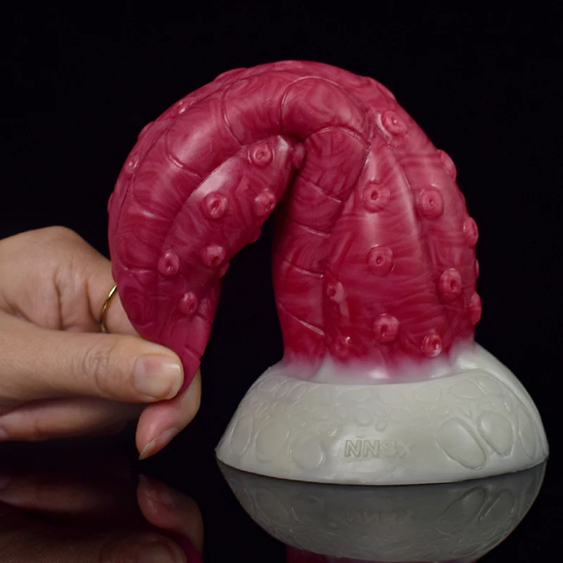 Spiralskaft Silikon Tentacle Dildo 19,5cm