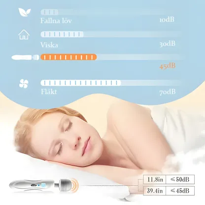 9 Vibrationslägen Bärbar Stav Vibrator