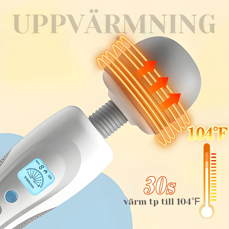 9 Vibrationslägen Bärbar Stav Vibrator