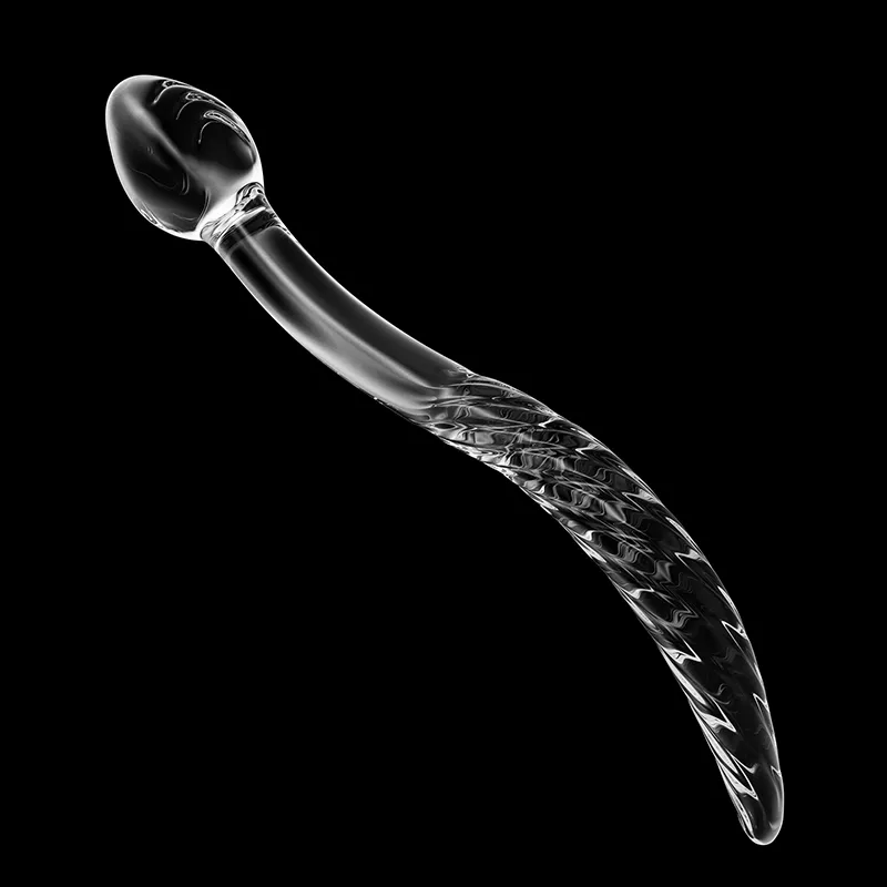 Stor Glas Transparent Dildo 25.47cm