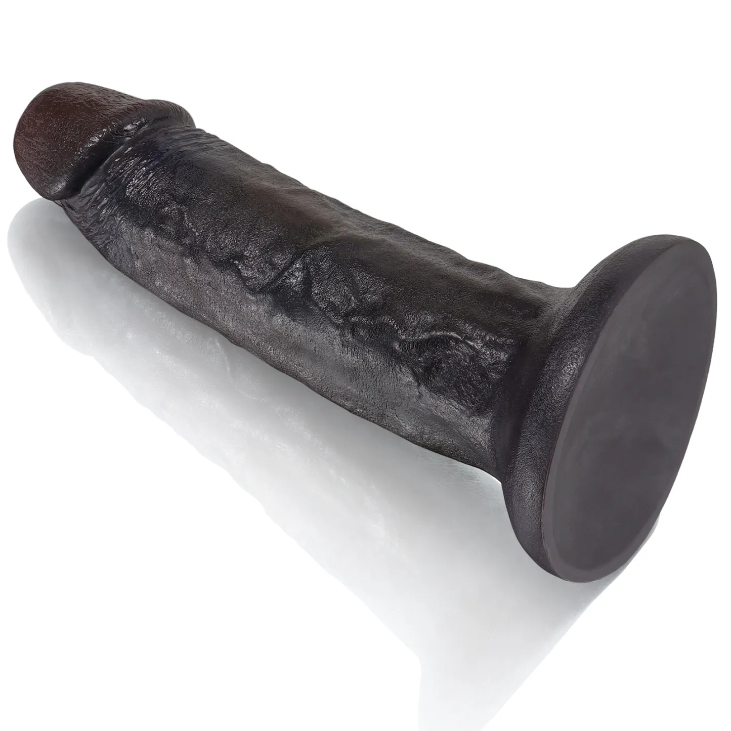 Stor Mjuk Silikon Svart Dildo 25.4cm