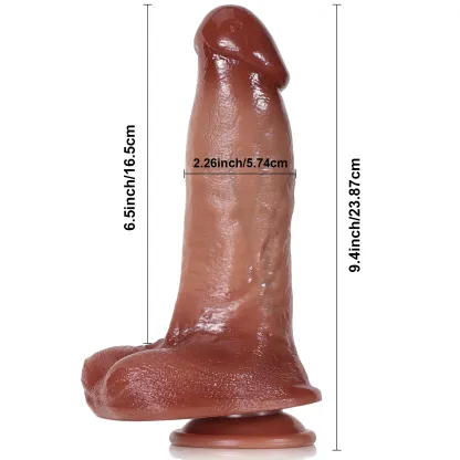 Stor Realistisk Stötande Fjärrstyrd Dildo 22.4cm