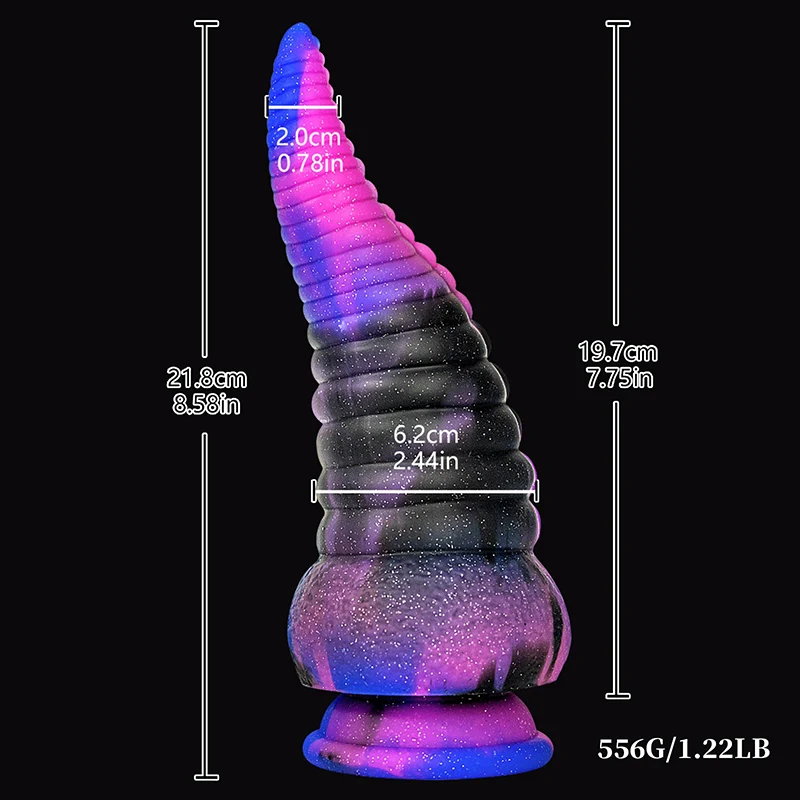 Stor Silikon Octopus Tentacle Dildo 21,8cm