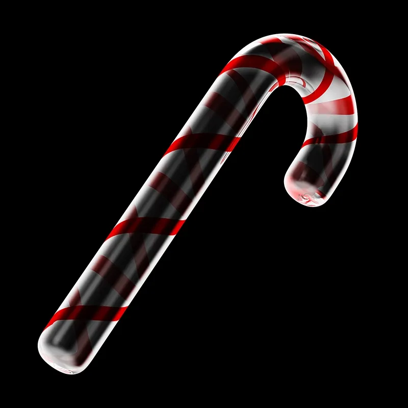 Stora Transparent Glas Anal Dildo 18.5cm