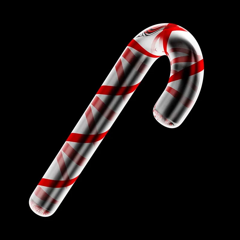 Stora Transparent Glas Anal Dildo 18.5cm