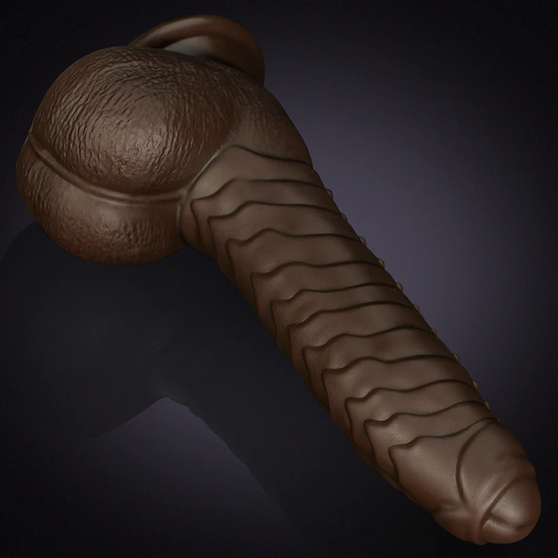 Silikon Vibration Värme Och Thrusting Dildo - 17 cm