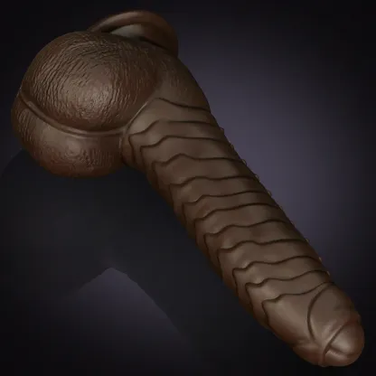 Silikon Vibration Värme Och Thrusting Dildo - 17 cm