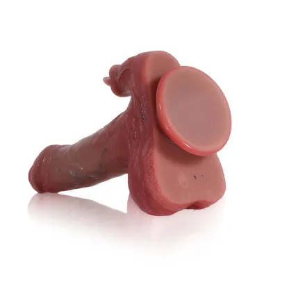 Thrusting Vibrator Dildo Rabbit med Sugpropp 22.35cm