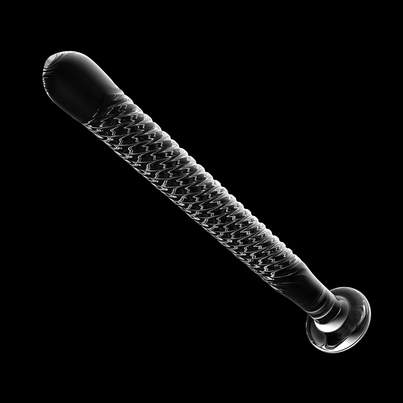 Transparent Glas Anal Dildo 19cm