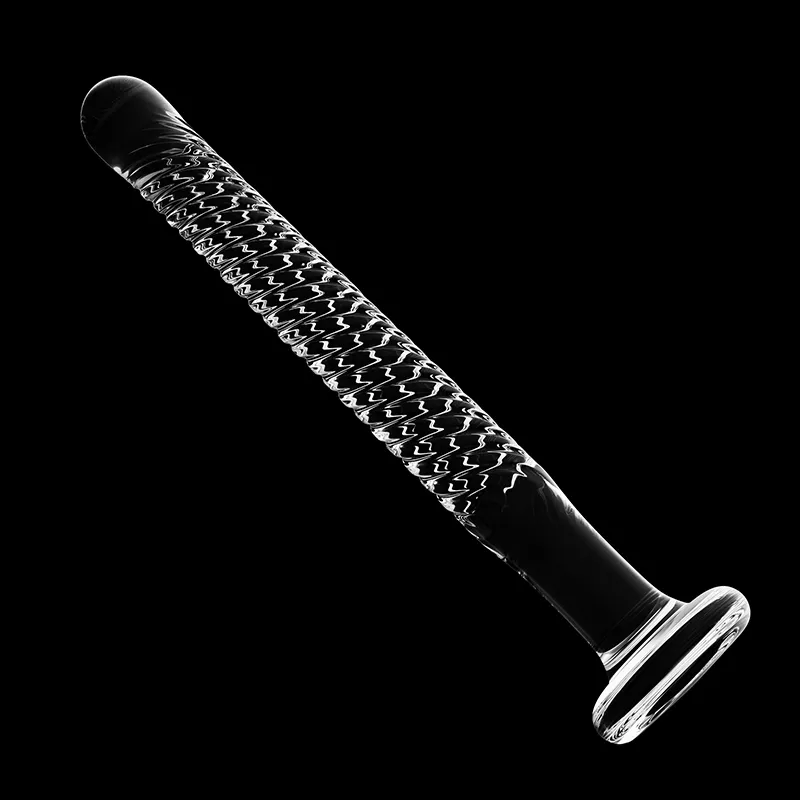Transparent Glas Anal Dildo 19cm