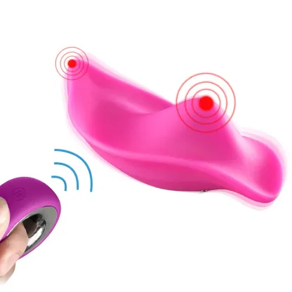 12 Vibrerande Lägen Fjärrkontrollerad Bärbar Trosvibrator